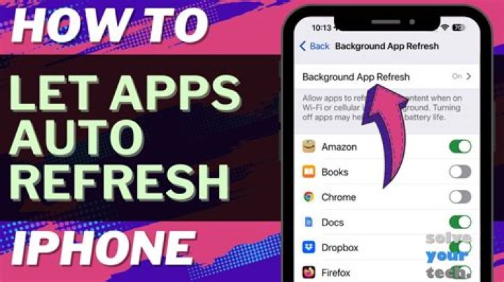 How do I refresh iOS?