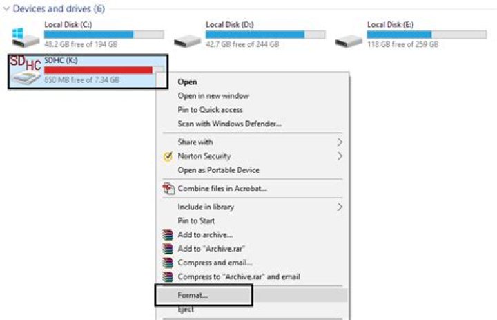 How do I remove autorun INF from SD card?