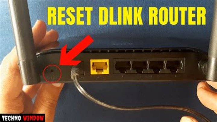 How do I reset my Dlink DIR 600?