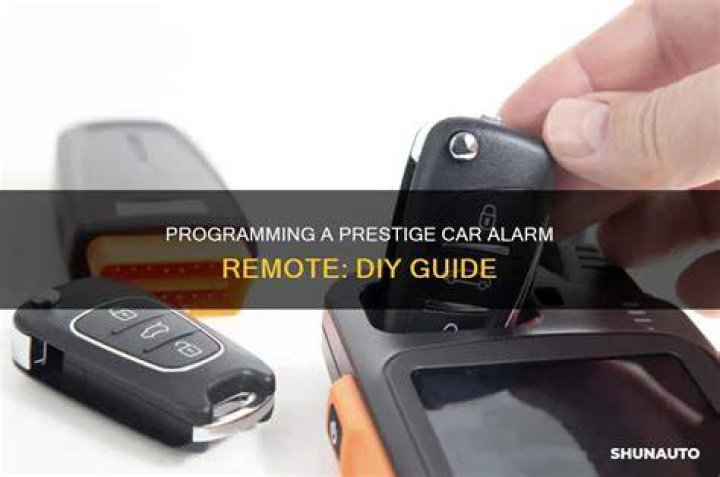 How do I reset my prestige car alarm remote?