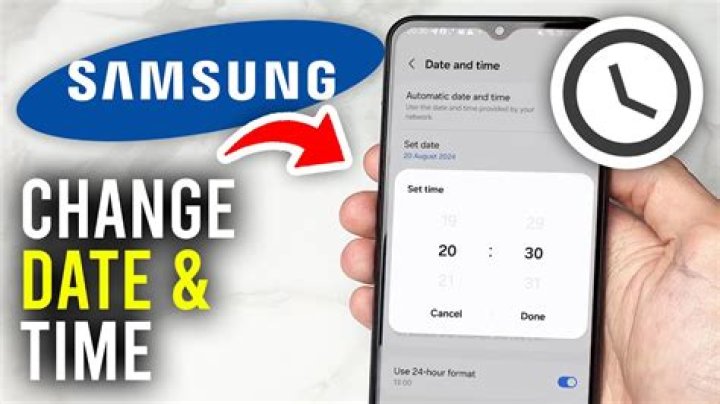 How do I reset the clock on my Samsung phone?