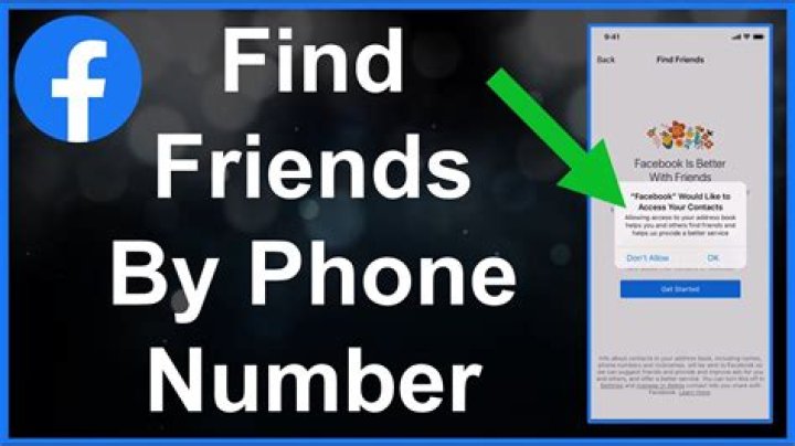 How do I search for someone on Facebook by phone number?