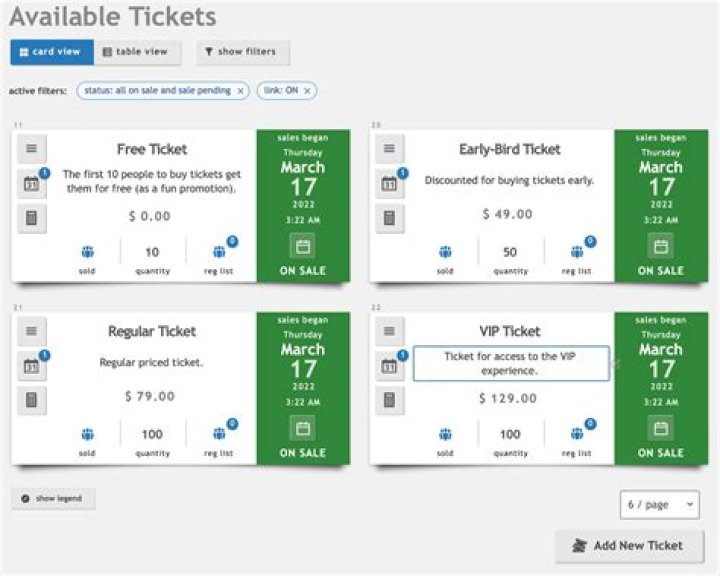 How do I sell event tickets online?