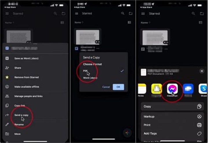 How do I send direct photos on Facebook?