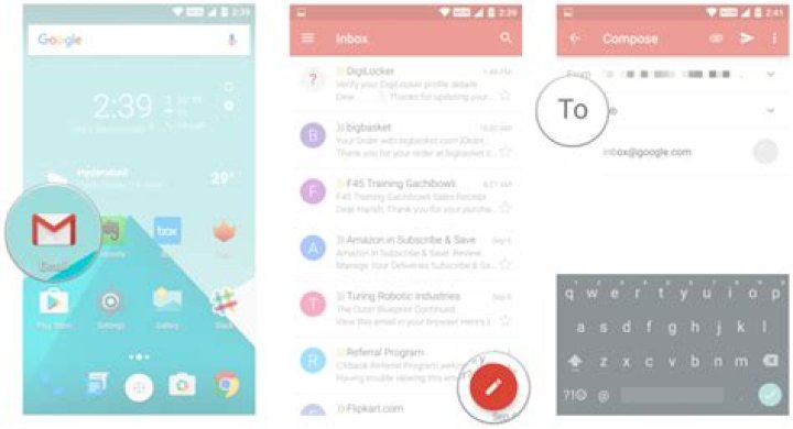 How do I send videos on Gmail app?