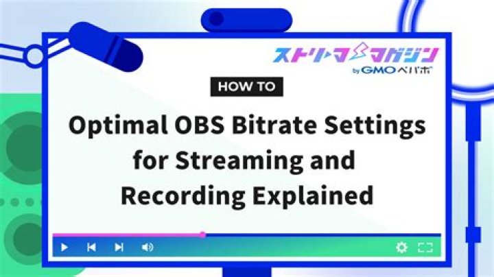 How do I set bitrate on OBS?