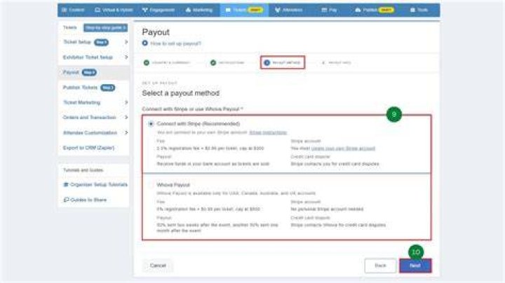 How do I set up a payout on Facebook?