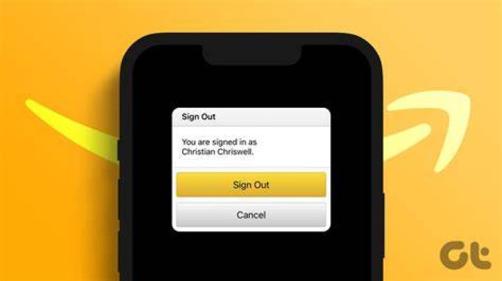 How do I sign out of the Amazon app?