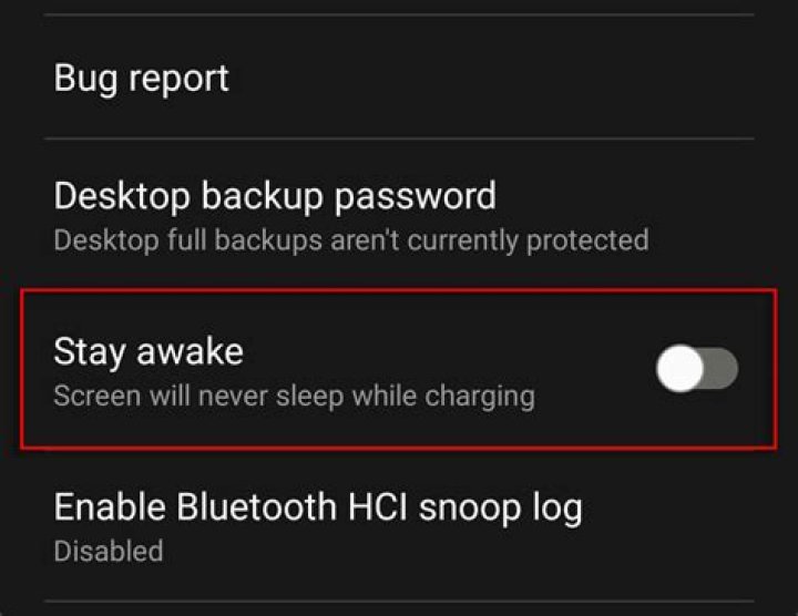 How do I stop my screen from going to sleep Android?