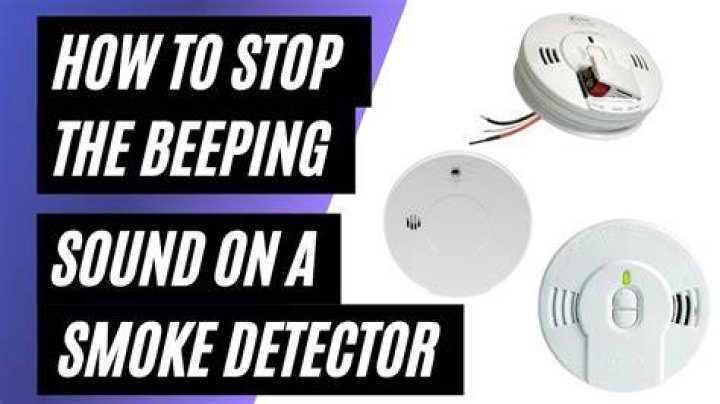 How do I stop my smoke alarm beeping every 30 seconds?