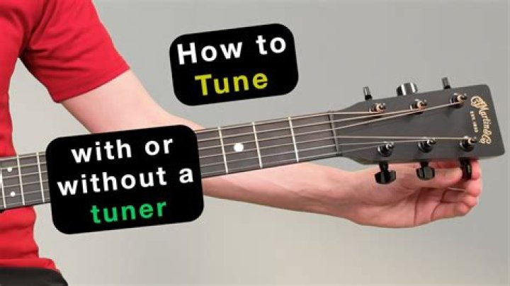 How do I tune my electric guitar without a tuner?