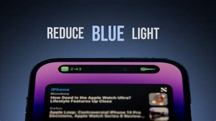 How do I turn off the blue light on my phone?