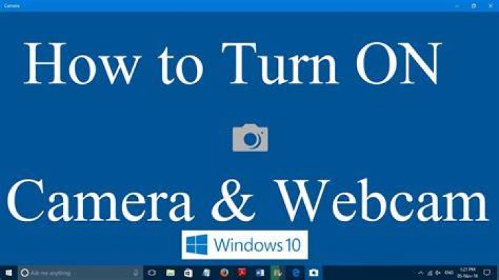 How do I turn on my webcam on my HP monitor?