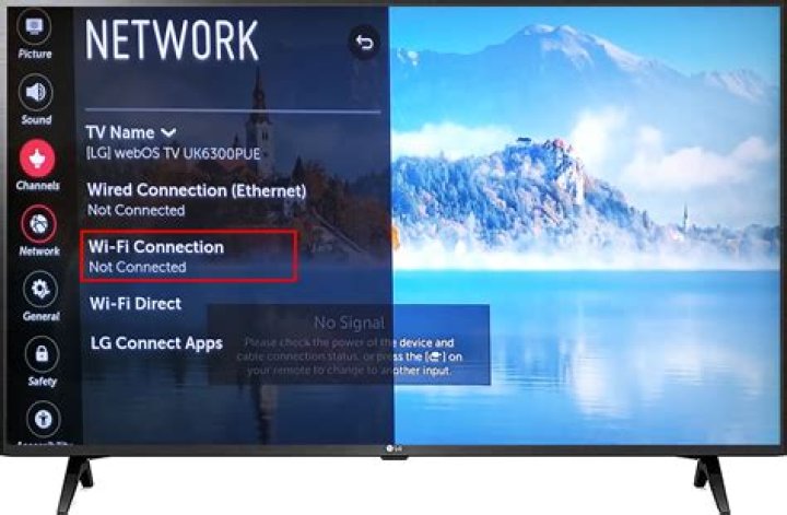 How do I turn on WiFi on my LG Smart TV?