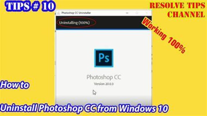 How do I uninstall Adobe Photoshop CC?