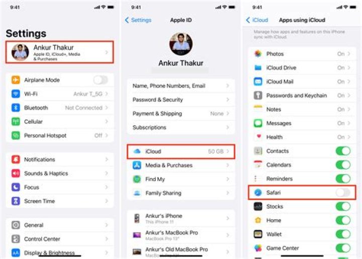 How do I unlink my iCloud?
