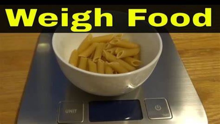 How do I weigh my food?