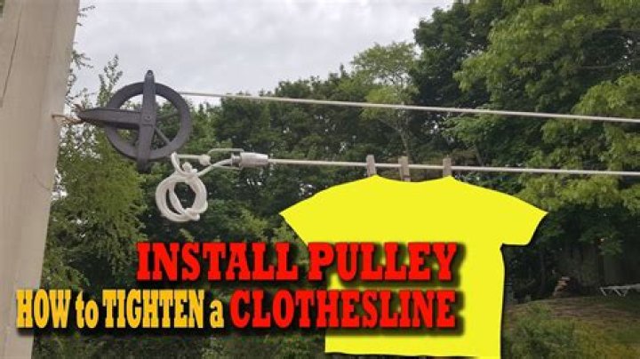 How do pulley clothes lines work?