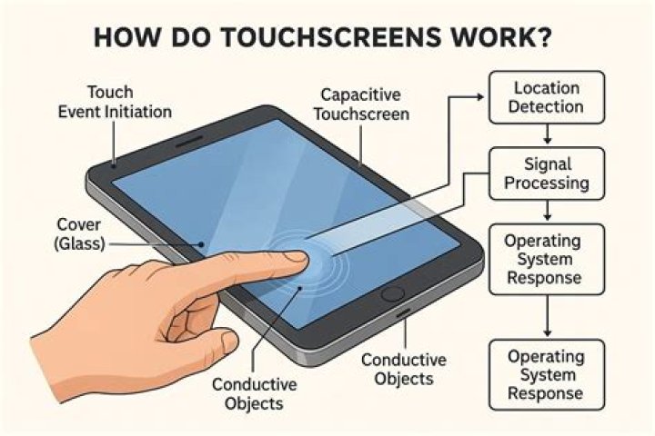 How do touch screens only work with fingers?
