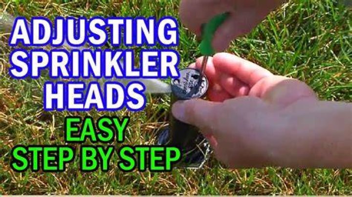 How do you adjust a hydro rain sprinkler head?