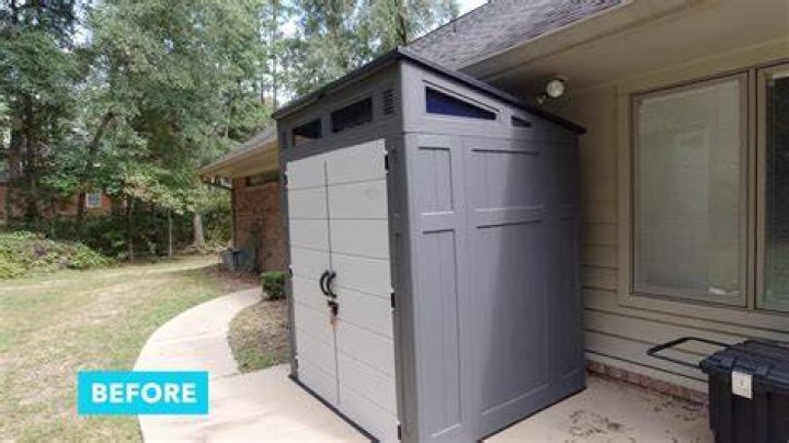 How do you anchor a resin shed?