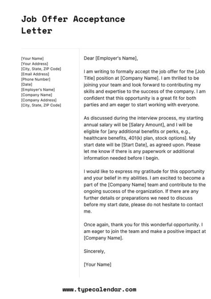 How do you answer an offer and acceptance question?