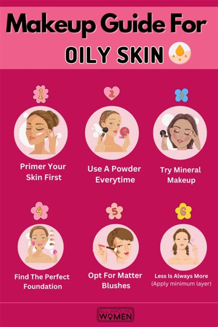 How do you apply makeup for oily and sweaty skin?