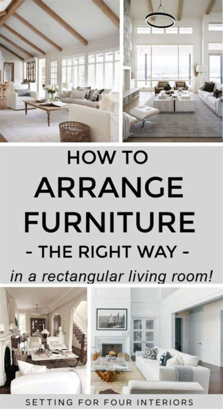 How do you arrange bedroom furniture in a rectangular room?