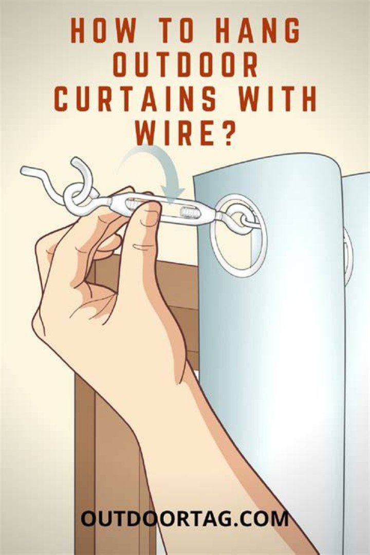 How do you attach curtains to a canopy tent?