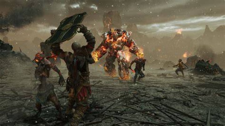 How do you beat the first boss in God of War?