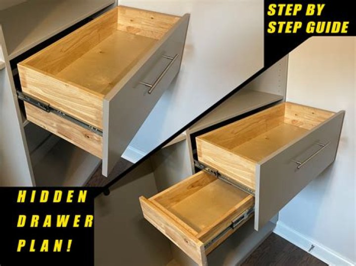 How do you build a wooden bed storage drawer?