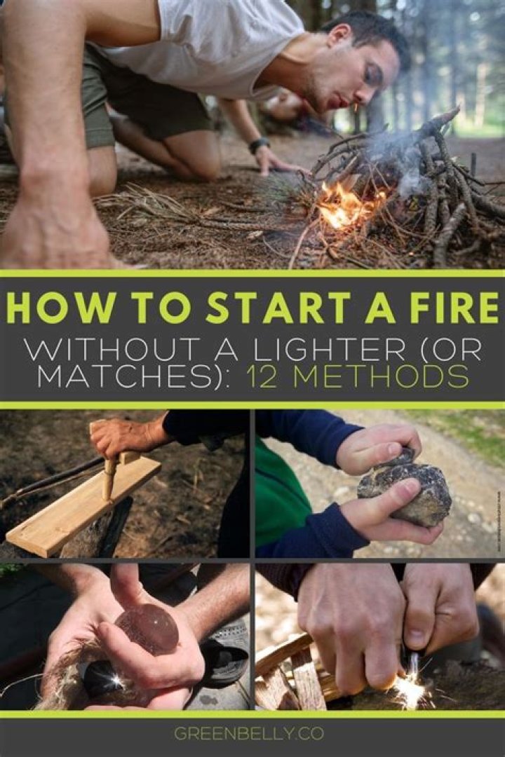 How do you burn fire without a matchstick?