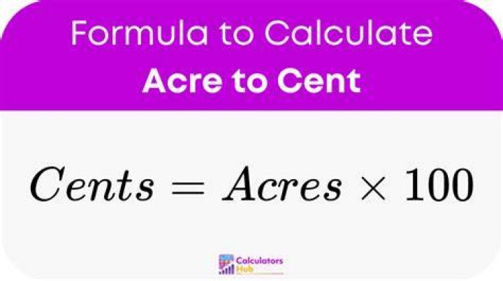 How do you calculate cents of land?