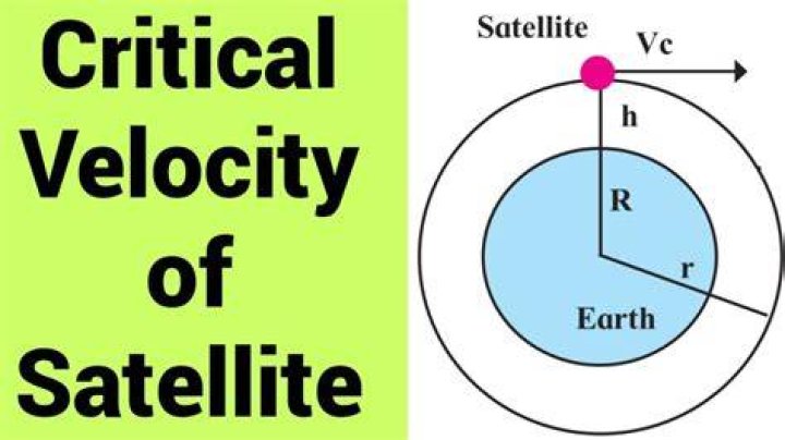How do you calculate the speed of a satellite?