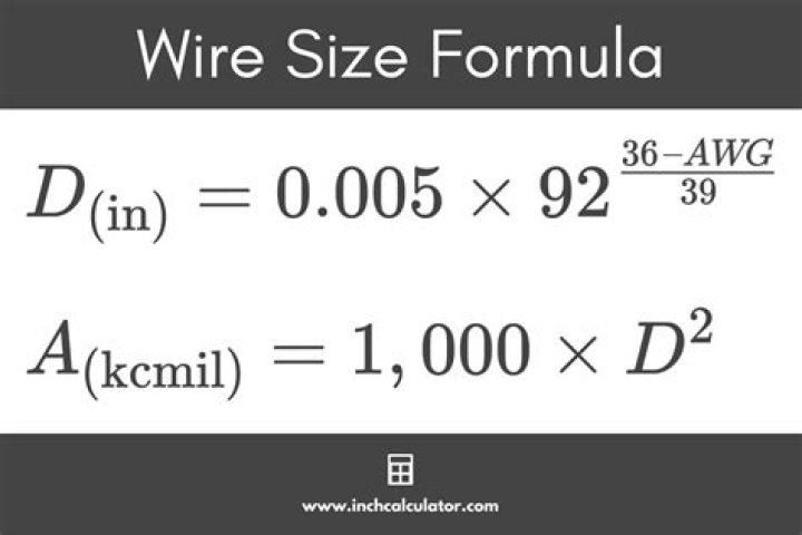 How do you calculate wire AWG?