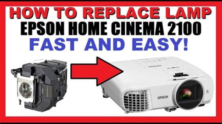 How do you change a projector lamp?