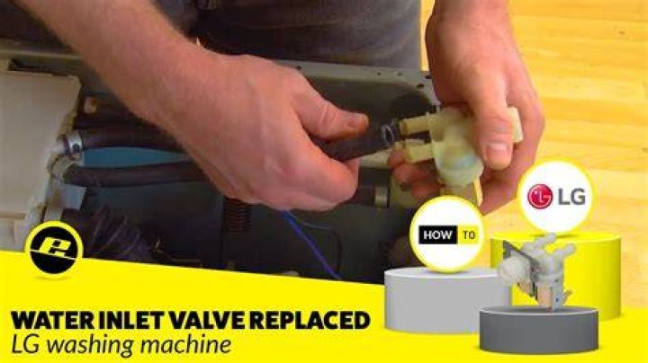How do you change a water inlet valve on a Roper washing machine?
