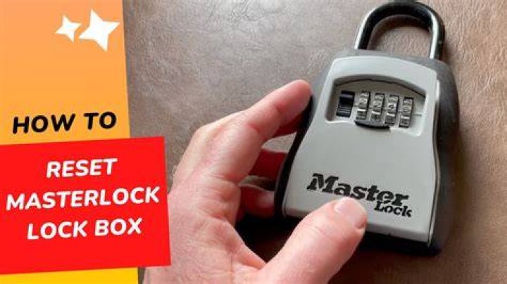 How do you change the 4 digit code on a Master Lock?