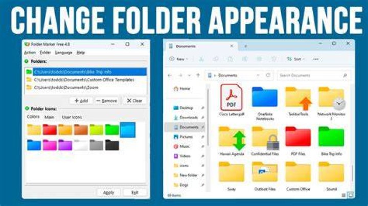 How do you change the color of folders on a Mac?