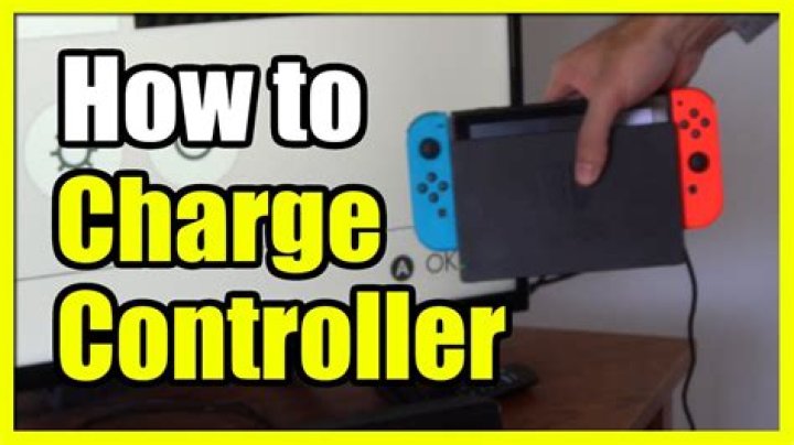 How do you charge a controller with a switch?