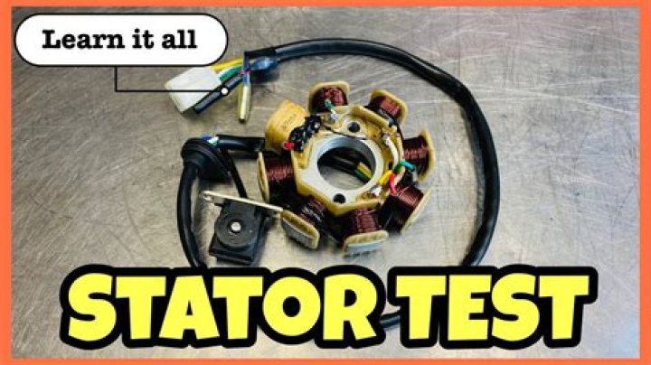 How do you check the stator resistance on a alternator?