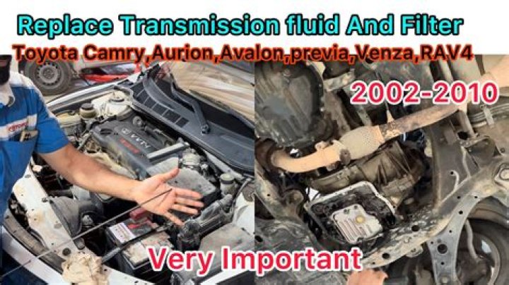 How do you check the transmission fluid on a 2002 Toyota Camry?