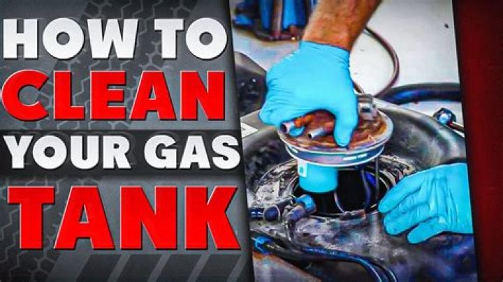How do you clean an old diesel gas tank?
