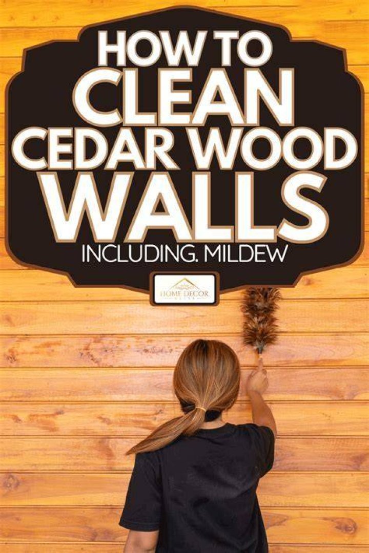 How do you clean cedar furniture?