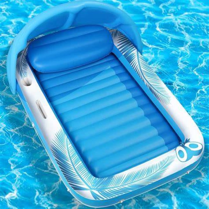 How do you clean pool rafts?