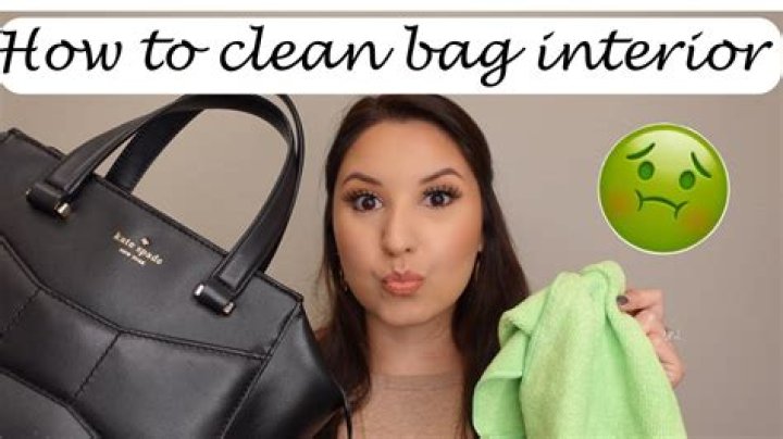 How do you clean the inside of a Kate Spade purse?