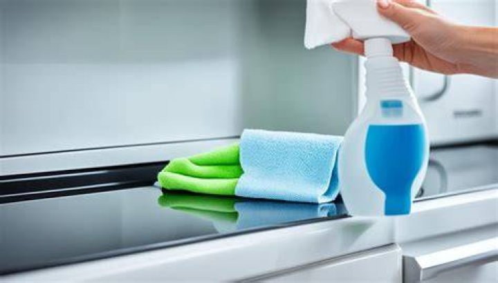 How do you clean thermoplastic kitchen cabinets?