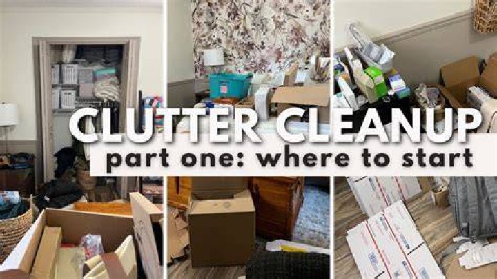 How do you clean up clutter?