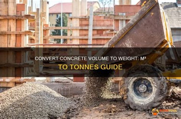 How do you convert m3 to tonnes?