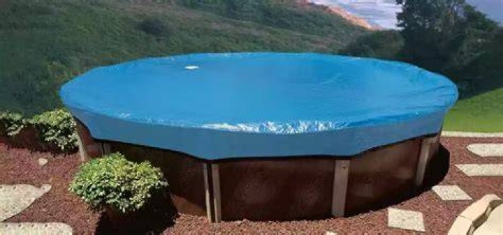 How do you cover an inflatable pool?